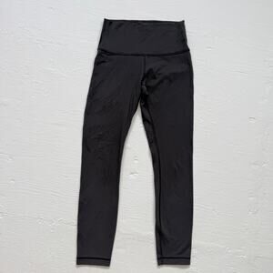 Lululemon Align High Rise Leggings Black 25”, Size 4